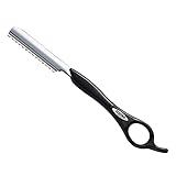フェザー安全剃刀 スタイリングレザー レギュラータイプ レザーカット用 散髪 カット ヘアカット (SR-K ブラック)