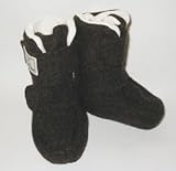 (ピッカプー) Pickapooh オーガニックウール ＆ オーガニックコットン ブーティー ブラウン サイズ 1 (約9cm 目安~6ヶ月)