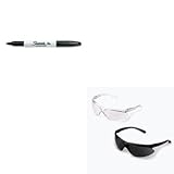 kitcrwck112san30001 – Valueキット – Crews Checkmate安全メガネ( crwck112 ) and Sharpie Permanentマーカー( san3000