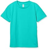 [グリマー] 半袖 キッズ 4.4oz ドライTシャツ (クルーネック) 00300-ACT_K ミントブルー 120cm (日本サイズ120相当)