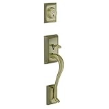 Schlage F58 ADD 609 Addison Exterior Handleset with Deadbolt, Antique Brass (Exterior Half Only) [並行