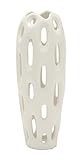 Benzara 59736 Great Ceramic Vase, White [並行輸入品]