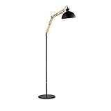 LOFTフロアランプ、アイアンアメリカンシンプルインダストリアル風リビングルームホテルベッドルームスタディノルディックブラック28×167cm