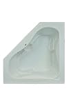 Jacuzzi j5d6060 WCL 1 X X 60 " x 60 "署名コーナーWhirlpool Bathtub with 6ジェッツ、 J5D6060WCL1XXW