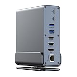 Ofgepi(オフゲピ) 15 In 1 USB-C ドッ ステーション 4K HD 垂直ハブ、トリプル モニター、RJ45 1000M、USB 3.0/2.0、PD 3.0、SD/TF、PC ラップトップ用