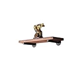 壁の棚板金盤の壁の本棚ソリッドウッドのリビングルームの装飾用ラック壁掛け式ラック ( サイズ さいず : 40*20*2cm )