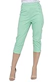 Voodoo Vixen - Mint Becky Summer Capri Pants XS / Mint