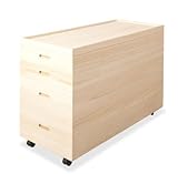 桐衣装箱 高さ64cm (キャスター付) 桐天然木 日本製 HI-0036