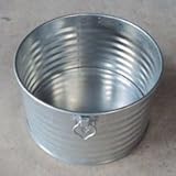 ノーブランド品 飼馬缶450φ(亜鉛メッキ鋼板オープン缶) d63a