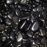 石のさかい 黒光石 磨き那智砂利 (黒) 5分 20kg