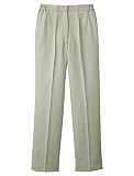 UNIWEAR(ユニウェア) レディース スラックス BL-5001 グレッシュグリーン LL ( 13号 ) （ 日本製生地使用 ）