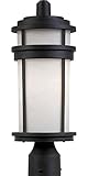 Artcraft Lighting AC8083BK Columbia Outdoor Post Head Light, Black [並行輸入品]