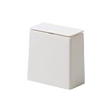 ideaco(イデアコ) ゴミ箱 フタ付き ホワイト 1.4L TUBELOR mini flap(チューブラー ミニフラップ)