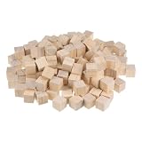 uxcell ウッドブロック 工作用 2 cm 未仕上げ 木製キューブ パイン材 スクエアブロック DIYクラフトプロジェクト用 250個