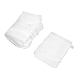 uxcell フェイスマスク　マスク　16cm x 12cm　洗える　ホワイト　柔らかい　10個