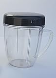 1 NutriBullet 18 OZ Handled Short Cup + 1 Stay Fresh Resealable Lid, New by Nutri Bullet