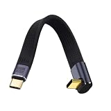 NFHK 上向き240W Type-C USB-C オス-オス USB4 40Gbps 100W 8K フラット スリム FPC データケーブル ノートパソコン用 13cm, NF-UC-002-0.13U