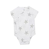 エイデンアンドアネイ　SHORT SLEEVE BODY SUIT 　ショートスリーブ ボディスーツ　（サイズ：0-3m、カラー：SILVER STAR)　2366 [並行輸入品]