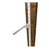 和気産業(Waki Sangyo) 1X4ピラシェル棚受 棚受け金具 1X4材 2枚用 右 167mm ピラシェルシリーズ 棚板 壁面 収納 1枚入 白 WPS019