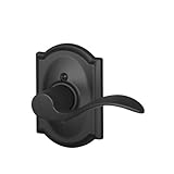 Schlage F170 ACC 622 CAM RH Camelot Collection Right Hand Accent Decorative Trim Lever, Matte Black 