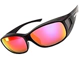 [冒険王] サングラス 眼鏡の上から オーバーグラス 偏光サングラス 【鯖江企画/運転用】 フィットオーバー SC80K-MCR