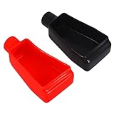 SOESFOUFU 1 ペア バッテリー パイル カバー 端子 カバー 車 アクセサリー バッテリー 端子 カバー バッテリー 端子 カバー バッテリー 端子 キット バッテリー 端子 キャップ