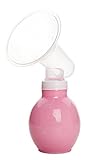 C-Princess 手動さく乳器 シリコーンさく乳器 手動搾乳器 ボトル 乳ポンプ 授乳 母乳育児 赤ちゃん 摂食 安全衛生的に母乳を保存 ピンク