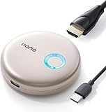「2026年新登場&真プラグ＆プレイ」llano ワイヤレス HDMI 無線受信機 1080P@30Hz 日本技適認証取得 5.8G超低遅延 最大30m無線伝送 省電力＆ミラーリングの2モード搭載 Type-C充電対応 iPhone/iPad/テレビ/Androidスマホ/Mac/Windowsなど