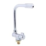 F Fityle 台所　洗面　水栓　蛇口　単一冷水栓　360度自由回転　高級感　給水部品　合金製