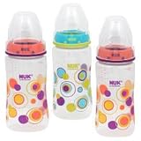 Nuk BPA Free 10 Oz Dots Bottles - Girl Colors by NUK