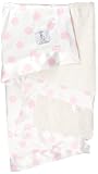 Little Giraffe Luxe Cream Dot Baby Blanket, Pink [並行輸入品]