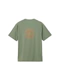 THE NORTH FACE(ザノースフェイス) 半袖 カットソー Tシャツ S/S GEO Square Logo Tee ダックグリーン S