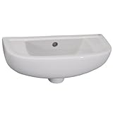 Barclay 4R-561WH Compact 18-Inch Slim Line Basin with 1 Hole Right [並行輸入品]