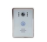 WYMLKUD ビジュアルワイヤレスドアベル、 世帯 プラグインのドアベル、 Wifiモバイルビデオ 140度 監視カメラ、 双方向の音声インターホン、 赤外線ナイトビジョン、 防水、 黒/白 (色 