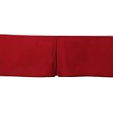 Bacati Crib/Toddler Ruffles or Skirt, Solid Red by Bacati