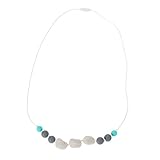 Anself カラフル 食品等級 シリコン ぬいぐるみネックレス チュアブルビーズベビーおもちゃ ぬいぐるみジュエリー BPAフリー