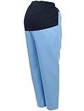 UNIWEAR(ユニウェア) マタニティ ニット付きスラックス MT-7010 ブルー L ( 11号 ) （ 日本製生地、国内縫製 ）