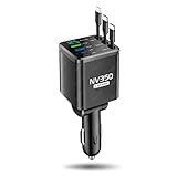 ＮＶ３５０キャラバンバン E26系 7in1 車載 急速充電器 シガーソケット デュアルUSB/PD 3.0A 急速充電 ＮＶ３５０キャラバンバン 5代目 E26型 NV350 CARAVAN E26 2012.6~現行 カーチャージャー 急速充電 一拖七 12V-24V 対応 Huawei iPhone Android スマホ タブレット 充電 伸縮ケーブル 180°調整(ブラック)