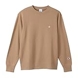 [チャンピオン] トレーナー 長袖 裏毛 刺繍 ワンポイントロゴ クルーネックスウェットシャツ ベーシック C3-W001Z メンズ ミディアムブラウン M