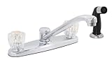 Premier 120022lf Bayview鉛フリー2ハンドルキッチン蛇口スプレー付き、クロム