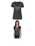 NFL Oakland RaidersレディースWinning Ranks半袖VネックTシャツ、XL、チャコールヘザー