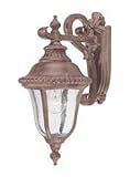 Alico Lighting 7252BC Acclaim Lighting Black Coral Finished Outdoor Sconce with Clear Seeded Glass S