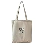 [Jinmoioy] トートバッグ キャンバス ショルダーバッグ a4 キャンバス 無地 キャンバストート 白 黒 トート 肩掛け 通勤 通学 大学生 高校生 自立 レディース メンズ (ベージュ)