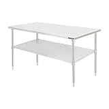 ナリタカストア ステンレス作業台 業務用 調理台 W180×H85×D60cm シルバー 未塗装
