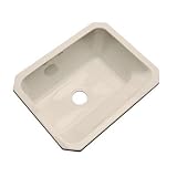 Thermocastインバネス25 x 22インチキャストアクリルアンダーマウントシングルボウルキッチンシンク、TENDERグレー