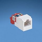 Panduit CJ5E88TRD Category-5E 8-Wire T-Style Jack Module Red [並行輸入品]