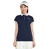 [キャロウェイ] レディース フレンチスリーブ ポロシャツ (吸汗速乾性・裏クール) / ゴルフ / C25134208 1120_ネイビー L
