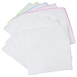 Fluffy（フラフィ） マルチメロカラーハンカチ バリエーション 10枚セット ガーゼ 日本製 綿100％ 無地 33×33cm