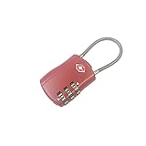 Generic 3-dial TSAケーブルロック南京錠荷物スーツケースバッグ旅行ワイヤlock-red /ブラック CT0553013257