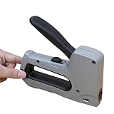 PURZEN 室内装飾用ステープルガンヘビーデューティ 1000ミックスステープル 木材用ホッチキスガン 工芸品 大工仕事 装飾DIY